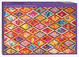 Create and share puzzles using your own photos. Kaffe Fassett S Diamond Quilt Jigsaw Puzzle For Adults 1000 Pieces Dimensions 29 5 X 19 7 Fassett Kaffe 9781644031797 Amazon Com Books