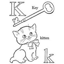 The letter k holds up a treasure chest so that doozy moo can easily open it with a key in this free uppercase letter k coloring page. Top 10 Letter K Coloring Pages Your Toddler Will Love To Learn Color Abc Coloring Abc Coloring Pages Alphabet Coloring Pages