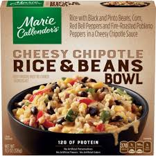 The web site says it's 470 calories and 680 milligrams of sodium, not 430 and 650 respectively. Marie Callender S Cheesy Chipotle Rice Beans Bowl Frozen Meal 11 5 Oz King Soopers