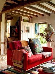 Rotes Sofa 80 Fantastische Modelle Archzine Net Rotes Sofa Eklektisches Wohnzimmer Rustikales Wohnzimmer