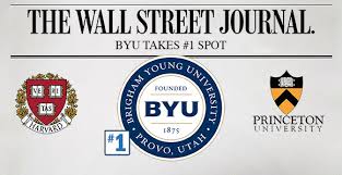 Byu Tops Harvard Princeton In New Wall Street Journal Ranking