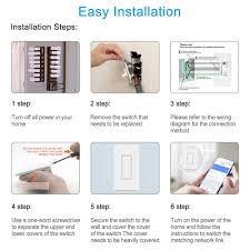 Smart Light Switch 2 Way Wifi Smart Switch Button Compatible With Alexa And Google Home Remote Control With Timing F In 2020 Smart Switches Smart Lighting Light Switch