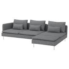 See more ideas about soderhamn, white linen sofa, ikea soderhamn. Soderhamn 4er Sofa Mit Recamiere Offenes Ende Lejde Grau Schwarz Ikea Deutschland
