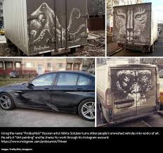 red dwarf science on twitter using the name proboynick russian artist nikita golubev creates remarkable nature inspired works of art on unwashed vehicles https t co pce0e95e8h red dwarf science on twitter