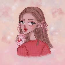 Inspired By A Drawing I Did Last Year Drawing Illustrationartists Digital Art Strawberrymilk Artistoninstagra Girly Art Girls Cartoon Art Drawings