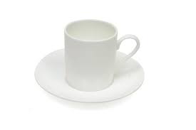 White Fine China Espresso Demitasse Cup Saucer A Place Setting