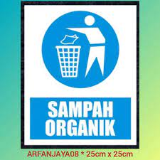 Spesifikasi mesin pencacah sampah organik : Stiker Sign Label Petunjuk Tempat Sampah Organik Safety Shopee Indonesia