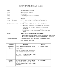 Aktiviti pengajaran dan pembelajaran untuk murid prasekolahfull description. Doc Rph Sains Amizanah Amir Academia Edu
