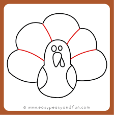 The turkey is a very beautiful and peculiar bird. How To Draw A Turkey Easy Peasy And Fun