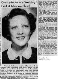 Julia Mae McKennon Ormsby (1921-2004)