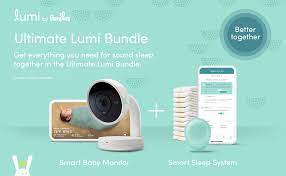 Amazon Com Lumi By Pampers Smart Baby Monitor And Sleep System Registry Bundle Hd Video Baby Monitor With Camera And Audio 1 Sleep Sensor 3 Packs Of Diapers 1 X