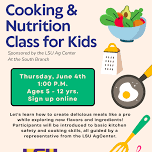 Cooking & Nutrition Class for Kids with LSU Ag Center