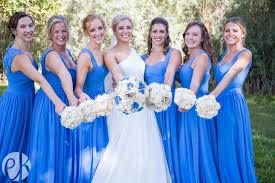 Blue Jay Bridesmaid Dresses From Azazie With White And Blue Bridal Bouquet And One Light Blue Bridesmaid Dresses Bridal Bouquet Blue Wedding Bridesmaid Dresses