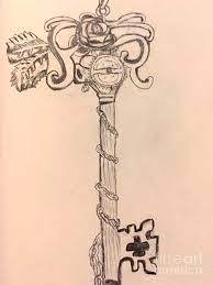 Skeleton keys can look very different to my idea, but i wanted to go with the literal ide. Mechanical Skeleton Key Drawing By Shylee Charlton