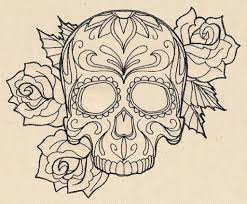 36 Latest Gangster Skull Tattoos Skull Coloring Pages Coloring Pages Sugar Skull Tattoos