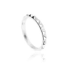 Anna Ring Mexx In White Rhodium Plated 925 Sterling Silver
