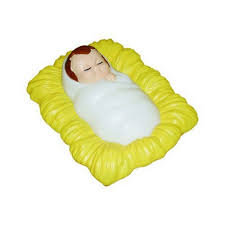 Tis Your Season Baby Jesus Nativity Blow Mold Outdoor Christmas Decoration