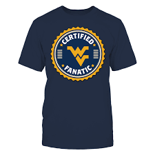 Certified Wv Fanatic West Virginia Mountaineers West Virginia Mountaineer Cotton Long Sleeve Shirt T Shirts For Women
