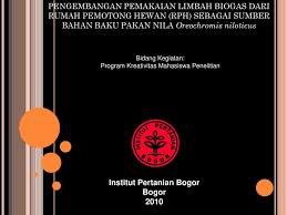 Maybe you would like to learn more about one of these? Institut Pertanian Bogor Ppt Download