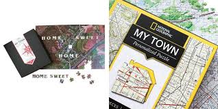 How to make a wooden sliding puzzle: New Personalized National Geographic My Town Puzzles Put Your Home On The Map