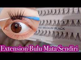 Cara Pasang Eyelash Extension Sendiri Murah Mudah Youtube Eyelash Extensions Eyelash Extentions Eyelashes