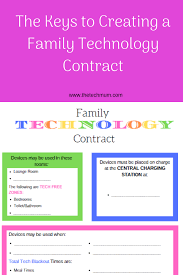 Family Technology Contract Family Technology Digital Parenting Kids Internet