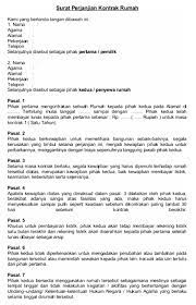 Jun 12, 2016 · horas bapak…saya mempunyai masalah mengenai perjanjian jual beli ruko.pd tanggal 19 november 2014,yang di lakukan di kantor notaris. Surat Perjanjian Kontrak Rumah Lacak Harga