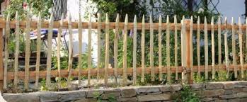 Staketenzaun Aus Kastanienholz Zaun Sichtschutz Holz Gartenzaun