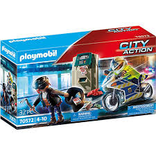 Zoomalia.nl is de online dierenspeciaalzaak tegen lage prijzen die meer dan 100 000 producten in aanbieding heeft (van voeding tot accessoires voor dieren). Playmobil 70572 Polizei Motorrad Verfolgung Des Geldraubers Playmobil City Action Mytoys