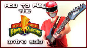 How To Play The Mighty Morphin Power Rangers Intro Theme Without Tapping Guitar Lesson Youtube