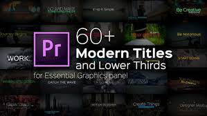 A stylish way to improve the look and feel of your corporate presentations. Modern Titles And Lower Thirds For Premiere Pro By Afteryou Videohive