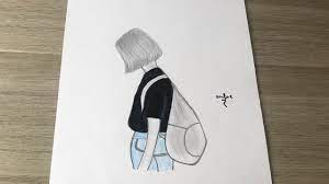 Petit exercice de dessin au crayon rapide d'une barque. Comment Dessiner Une Fille Triste How To Draw A Sad Girl Pencil Sketch Drawing With Wafae Youtube