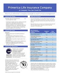Maybe you would like to learn more about one of these? Primerica Life Insurance Company Datasheet