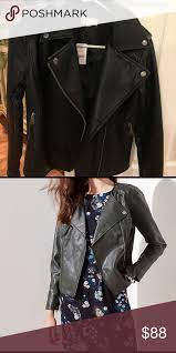 Moto Leather Jacket Nwt Loft Leather Moto Jacket Leather Jacket Jackets