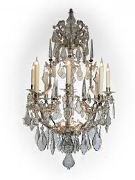 Crystal (665) shell (4) acrylic (87). A Maria Theresia 19th Century Eight Light Bohemian Crystal Chandelier Ref 67727