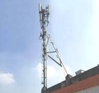 5m 20m Galvanized Steel Rooftop Telecom Tower Hot Dip Galvanised