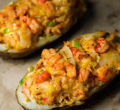 Crawfish Baked Potato Is A Twice Baked Taste Explosion Recipe Crawfish Recipes Food Recipes