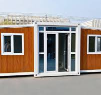 Affordable Tiny House - Expandable Prefab Container Home - 200 sq ft (1  bedroom) / White/Black