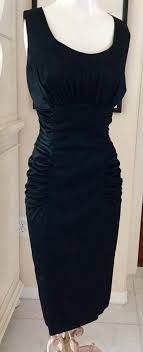 Reserved 1950s Vintage Original Frederick S Of Hollywood Foh Black Ruched Wiggle Dress 1960s Sheath Bombshell Dress Vintage 1950s Dresses Fashion Vintage Dresses
