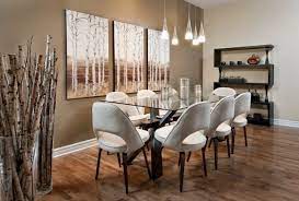 Showing results for dining room wall decor. Birkenstamm Deko Selber Machen 35 Ideen Und Anregungen Beige Dining Room Modern Dining Room Dining Room Wall Decor