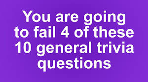 Pixie dust, magic mirrors, and genies are all considered forms of cheating and will disqualify your score on this test! General Trivia Quiz 10 Fun Questions Youtube