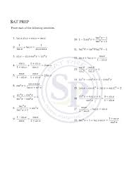 Before we start to prove trigonometric identities, we see where the basic identities come from. Worksheet Of Trigonometric Identities We Also Use Algebraic Identity