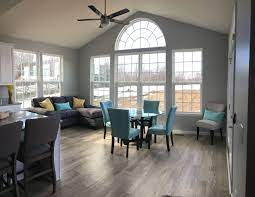 Morning Room Dunkirk Model Light French Grey Sherwin Williams Morning Room Family Room Addition Family Room