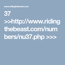37 Http Www Ridingthebeast Com Numbers Nu37 Php Numerology World Religions Symbols