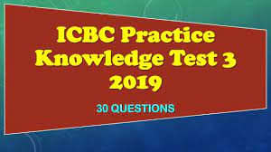 Icbc Practice Knowledge Test 3 30 Q A Youtube