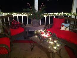 Transform Your Patio Furniture For Christmas For 10 00 With Cheap Throws From Rit Fun Christmas Decorations Outdoor Christmas Decorations Christmas Decorations