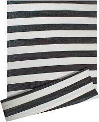 Whether you're searching for specific area rugs like the bellino geometric black indoor/outdoor area rug or something more general like area rugs by sol 72 outdoor™, we have so many options, with free shipping on just about. Amazon Com Dii Reversible Indoor Woven Striped Outdoor Rug 4x6 White Black Furniture Decor