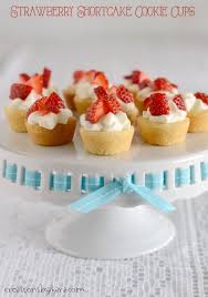 They're yummy, buttery, rich, and delicious, and you can make them in a regular sized or mini muffin tin. Mini Strawberry Shortcake Cookie Cups Recipe Creations By Kara