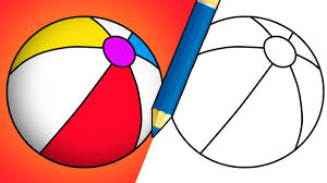 How To Draw A Beach Ball Youtube How to draw sea beach scenery.step by step (easy draw). how to draw a beach ball