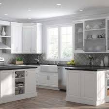 Elgin Assembled 18x36x12 In Wall Kitchen Cabinet With Glass Door In White Glass Kitchen Cabinet Doors Kitchen Trends Open Kitchen Shelves